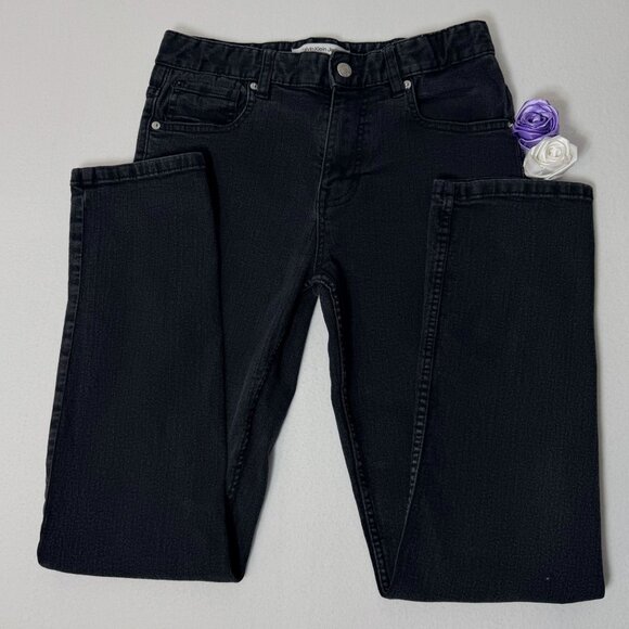 Calvin Klein Jeans Denim - Calvin Klein Jeans Slim Straight Womens Size 16 Dark Wash Stretch Denim